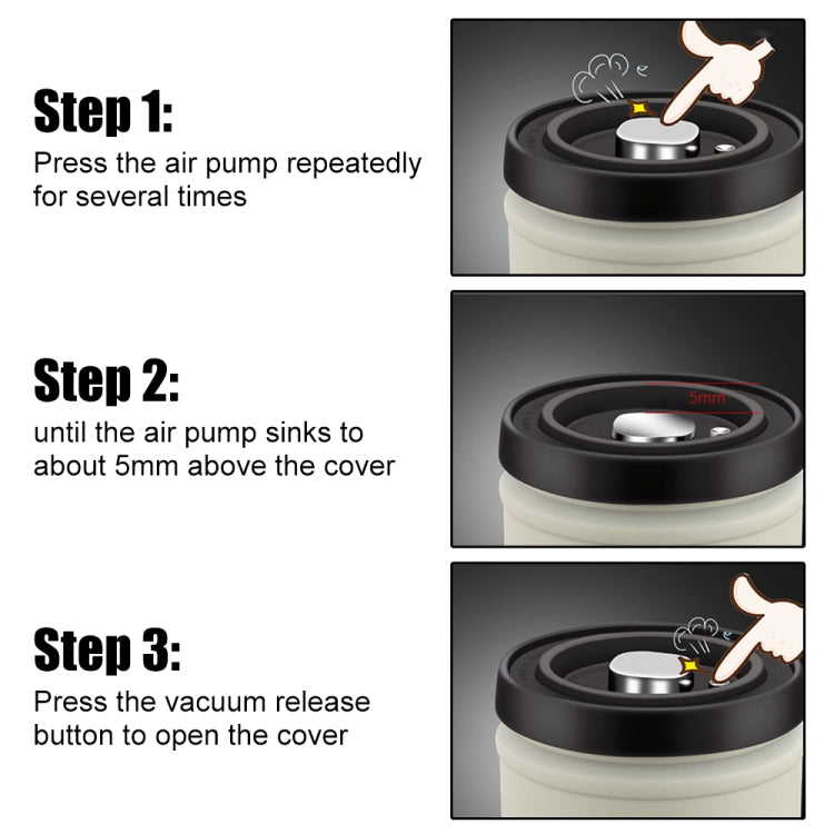 Kacheeg Sealing Can Pressed Vacuum Coffee Bean Tea Cans, Capacity: 750ml - free shipping - PMC TechLife - Order now!