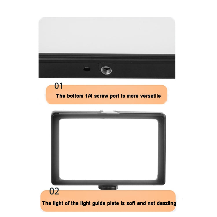 8 Inch 3200-5500K Three-color Temperature Photography Flat-panel Live Fill Light,Spec: Small Tripod - free shipping - PMC TechLife - Order now!