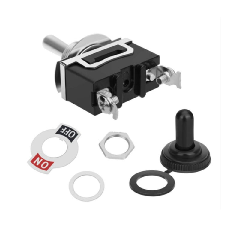 10pcs E-TEN1021 2-speed Waterproof Rocker Toggle Switch(Black) - Marine Accessories & Parts by PMC TechLife | Online Shopping South Africa | PMC TechLife | Buy Now Pay Later Mobicred