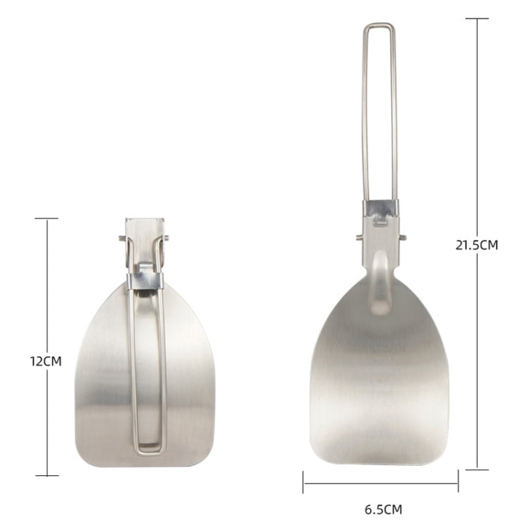 304 Stainless Steel Folding Frying Spatula Outdoor Camping Portable Tableware(Rice Shovel) - Cookwares & Tablewares by PMC TechLife | Online Shopping South Africa | PMC TechLife