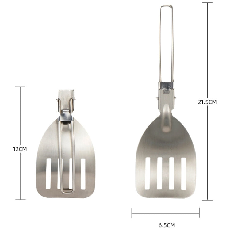 304 Stainless Steel Folding Frying Spatula Outdoor Camping Portable Tableware(Fry Shovel) - Cookwares & Tablewares by PMC TechLife | Online Shopping South Africa | PMC TechLife