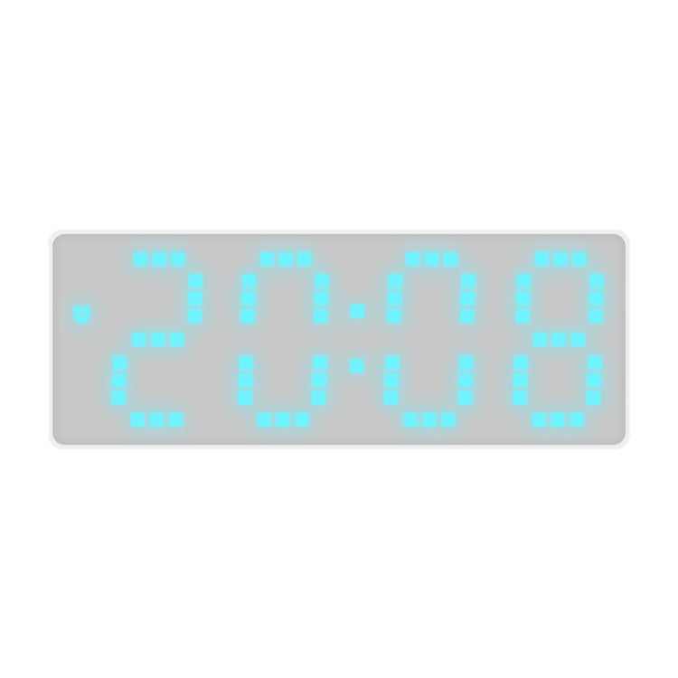 8017 LED Screen Voice Control Digital Alarm Clock Desktop Multifunctional Temperature Clock(Ice Blue) - Alarm Clocks by PMc TechLife | Online Shopping South Africa | PMc TechLife | Buy Now Pay Later Mobicred