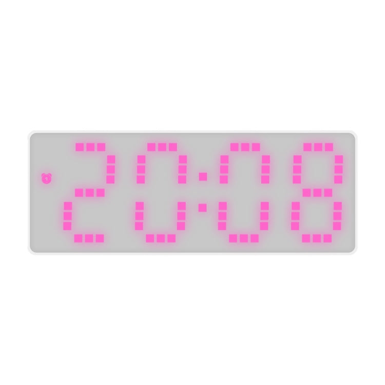8017 LED Screen Voice Control Digital Alarm Clock Desktop Multifunctional Temperature Clock(Pink) - Alarm Clocks by PMc TechLife | Online Shopping South Africa | PMc TechLife | Buy Now Pay Later Mobicred