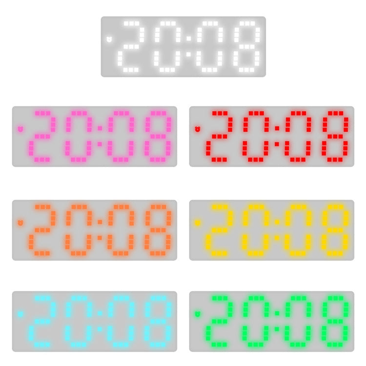 8017 LED Screen Voice Control Digital Alarm Clock Desktop Multifunctional Temperature Clock(Ice Blue) - Alarm Clocks by PMc TechLife | Online Shopping South Africa | PMc TechLife | Buy Now Pay Later Mobicred