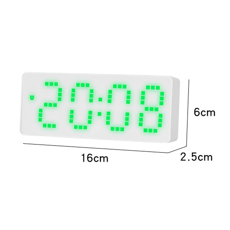 8017 LED Screen Voice Control Digital Alarm Clock Desktop Multifunctional Temperature Clock(Green) - Alarm Clocks by PMc TechLife | Online Shopping South Africa | PMc TechLife | Buy Now Pay Later Mobicred