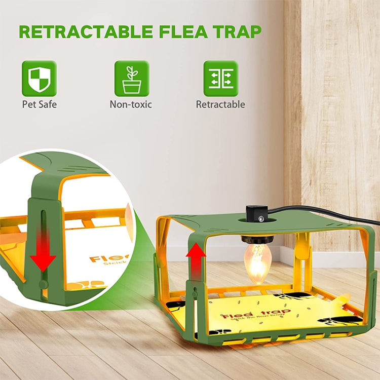 2pcs SK121 Square Fly Trap Flea Trap Pet Household Flea Light Catcher(US Plug) - Traps by PMC TechLife | Online Shopping South Africa | PMC TechLife | Buy Now Pay Later Mobicred