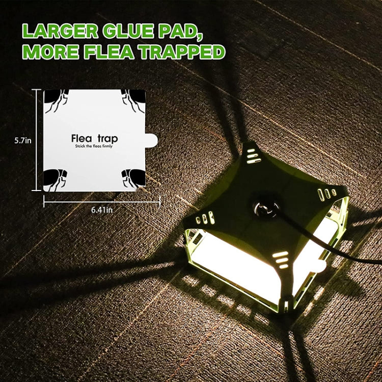 2pcs SK121 Square Fly Trap Flea Trap Pet Household Flea Light Catcher(US Plug) - Traps by PMC TechLife | Online Shopping South Africa | PMC TechLife | Buy Now Pay Later Mobicred