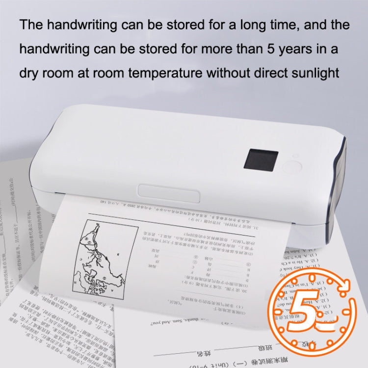 Home Small Phone Office Wireless Wrong Question Paper Student Portable Thermal Printer, Style: Bluetooth Edition+50pcs A4 Paper - Receipt Printers by PMC Jewellery | Online Shopping South Africa | PMC Jewellery | Buy Now Pay Later Mobicred
