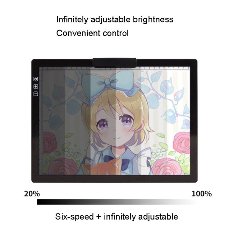 A4-D28B Rechargeable Copy Desk Drawing Board, Specification: With Charging Line+AU Plug Adapter -  by PMC TechLife | Online Shopping South Africa | PMC TechLife | Buy Now Pay Later Mobicred