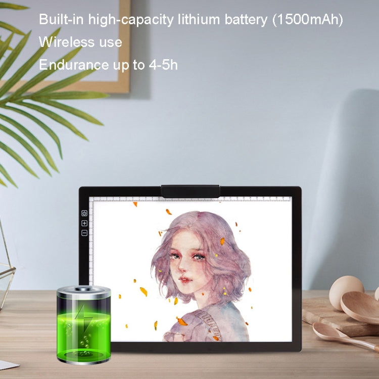 A4-D28B Rechargeable Copy Desk Drawing Board, Specification: With Charging Line+AU Plug Adapter -  by PMC TechLife | Online Shopping South Africa | PMC TechLife | Buy Now Pay Later Mobicred