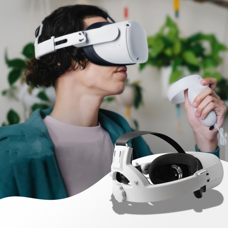 Hifylux Q2-TD79 For Oculus Quest 2 Decompression Comfortable Headband Set VR Glasses Accessories(White) - free shipping - PMC TechLife - Order now!