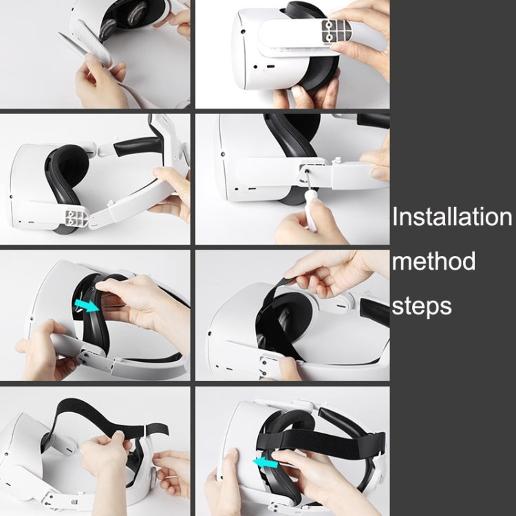 Hifylux Q2-TD79 For Oculus Quest 2 Decompression Comfortable Headband Set VR Glasses Accessories(White) - free shipping - PMC TechLife - Order now!