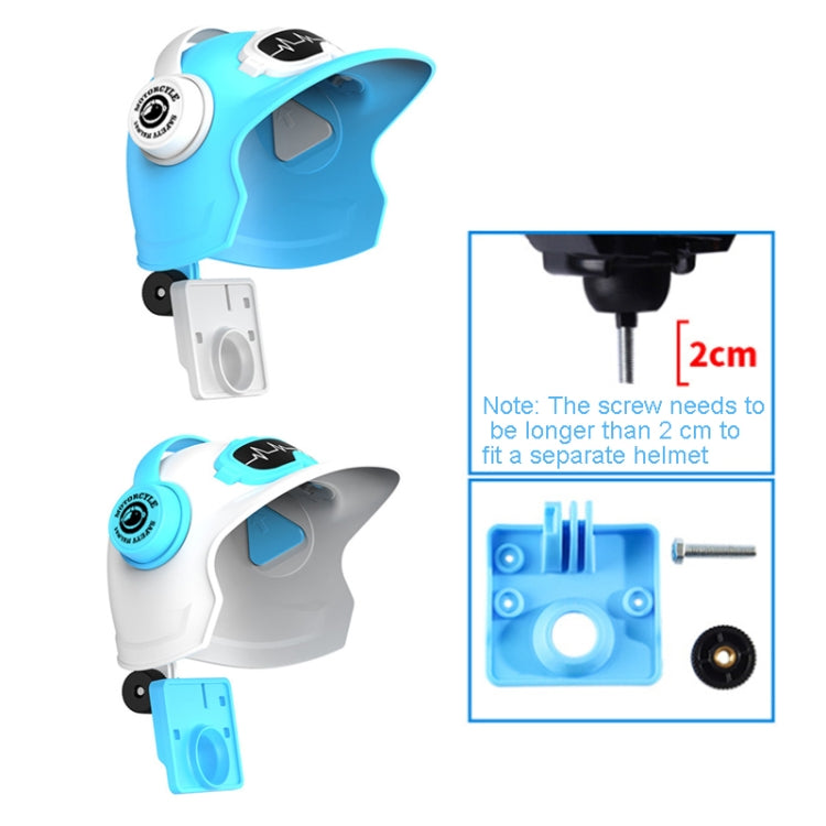 Small Helmet Sunscreen Phone Stand Bracket Motorcycle Mobile Phone Holder,Spec: White Helmet - free shipping - PMC TechLife - Order now!