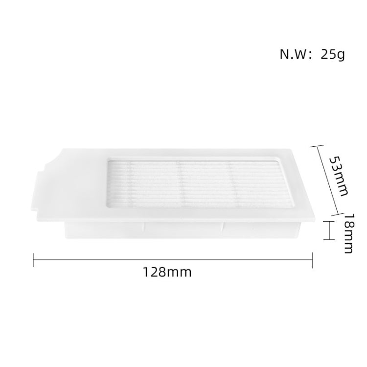 2pcs White Filter For Ecovacs X1 Onmi / X1 Turbo Vacuum Cleaner Accessories - Other Accessories by PMC TechLife | Online Shopping South Africa | PMC TechLife