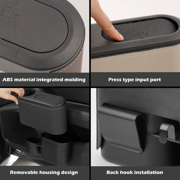 Car Seat Water Cup Holder Umbrella Storage Box Trash Can, Color: Black Leather - Stowing Tidying by PMC TechLife | Online Shopping South Africa | PMC TechLife | Buy Now Pay Later Mobicred