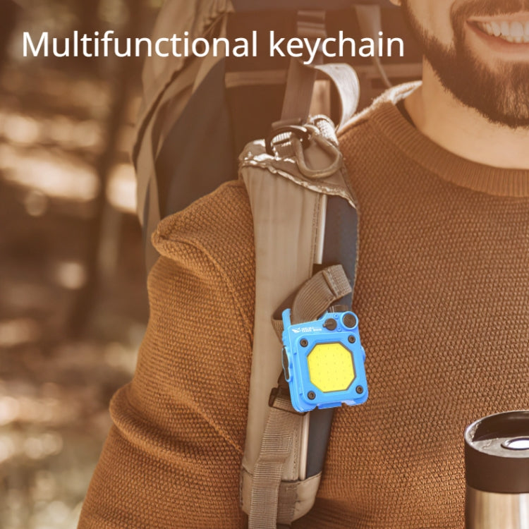 Mini Keychain COB Flashlight USB Rechargeable Magnetic Work Light For Outdoor Camping(Yellow) - Mini Flashlight by PMC Jewellery | Online Shopping South Africa | PMC Jewellery | Buy Now Pay Later Mobicred