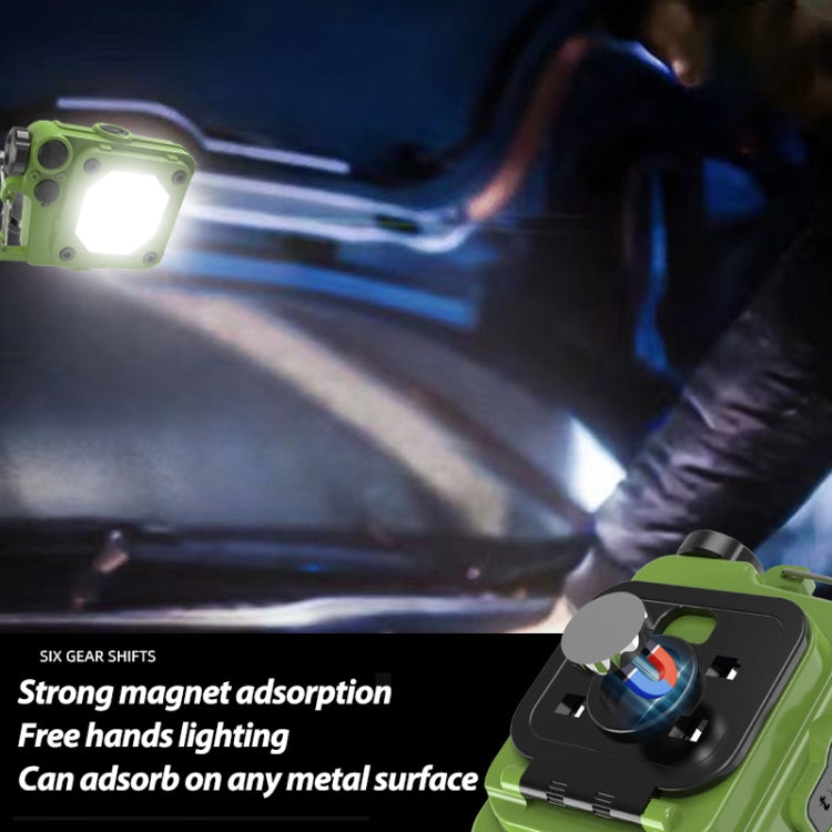 Mini Keychain COB Flashlight USB Rechargeable Magnetic Work Light For Outdoor Camping(Red) - Mini Flashlight by PMC Jewellery | Online Shopping South Africa | PMC Jewellery | Buy Now Pay Later Mobicred