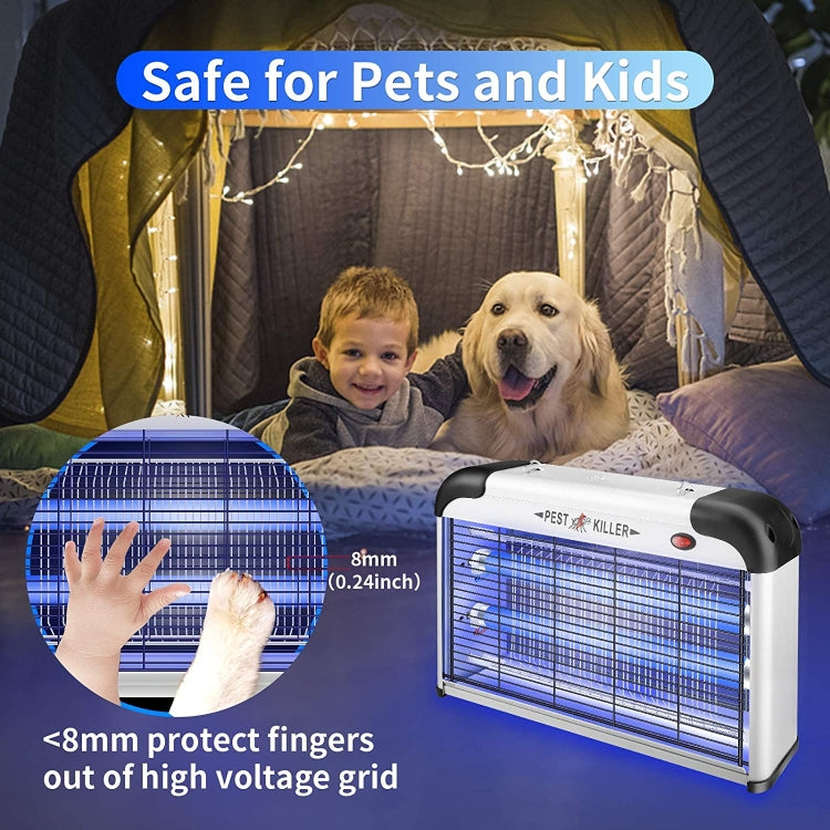 SK611 Indoor Household 20W Electric Shock Mosquito Killer Lamp High Voltage Hotel Fly Killer Lamp(UK Plug) - Repellents by PMC TechLife | Online Shopping South Africa | PMC TechLife | Buy Now Pay Later Mobicred