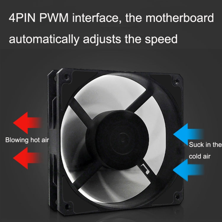 MF14025 4pin High Air Volume Low Noise High Wind Pressure FDB Magnetic Suspension Chassis Fan 2000rpm (White) - Fan Cooling by PMC Jewellery | Online Shopping South Africa | PMC Jewellery | Buy Now Pay Later Mobicred