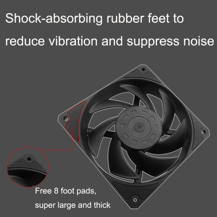 MF14025 4pin High Air Volume Low Noise High Wind Pressure FDB Magnetic Suspension Chassis Fan 2500rpm (White) - Fan Cooling by PMC Jewellery | Online Shopping South Africa | PMC Jewellery | Buy Now Pay Later Mobicred