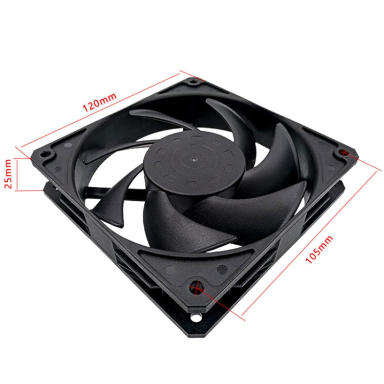 MF12025 4pin High Air Volume High Wind Pressure FDB Magnetic Suspension Chassis Fan 3000rpm (Black) - Fan Cooling by PMC Jewellery | Online Shopping South Africa | PMC Jewellery | Buy Now Pay Later Mobicred