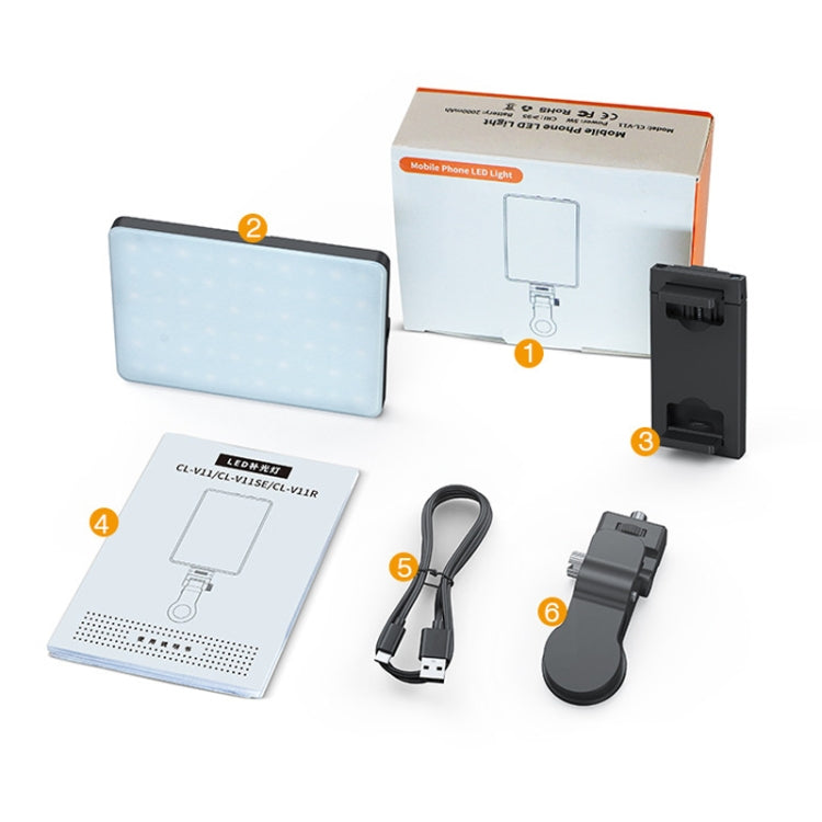 V11 Cool & Warm  With Screen  5W Mobile Phone Fill Light Live Broadcast Pocket Light - Selfie Light by PMC TechLife | Online Shopping South Africa | PMC TechLife | Buy Now Pay Later Mobicred