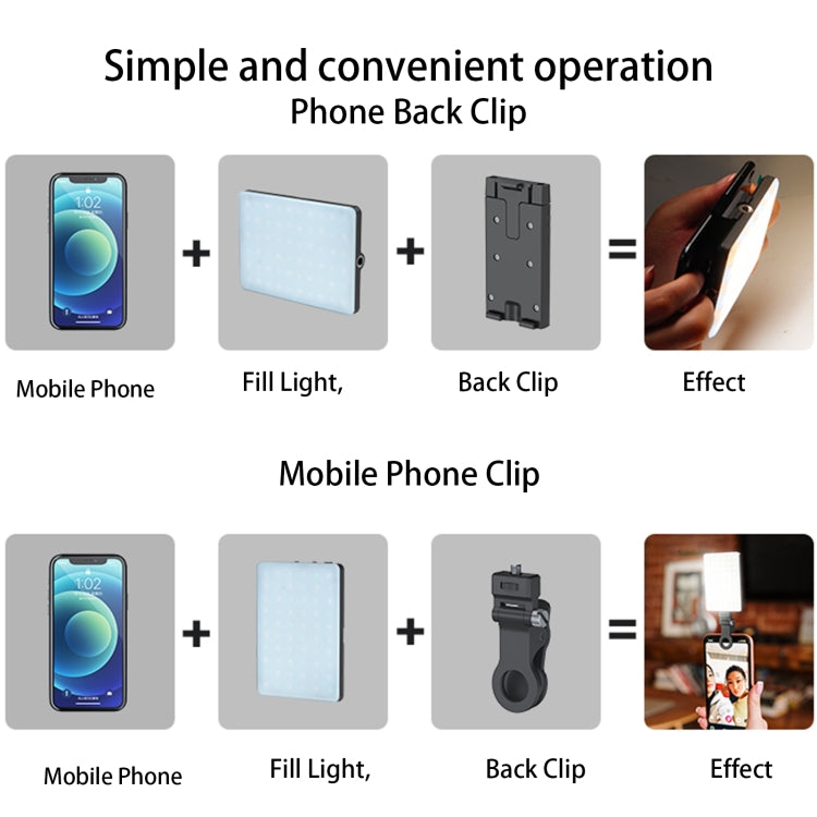 V11 Cool & Warm  With Screen  5W Mobile Phone Fill Light Live Broadcast Pocket Light - Selfie Light by PMC TechLife | Online Shopping South Africa | PMC TechLife | Buy Now Pay Later Mobicred