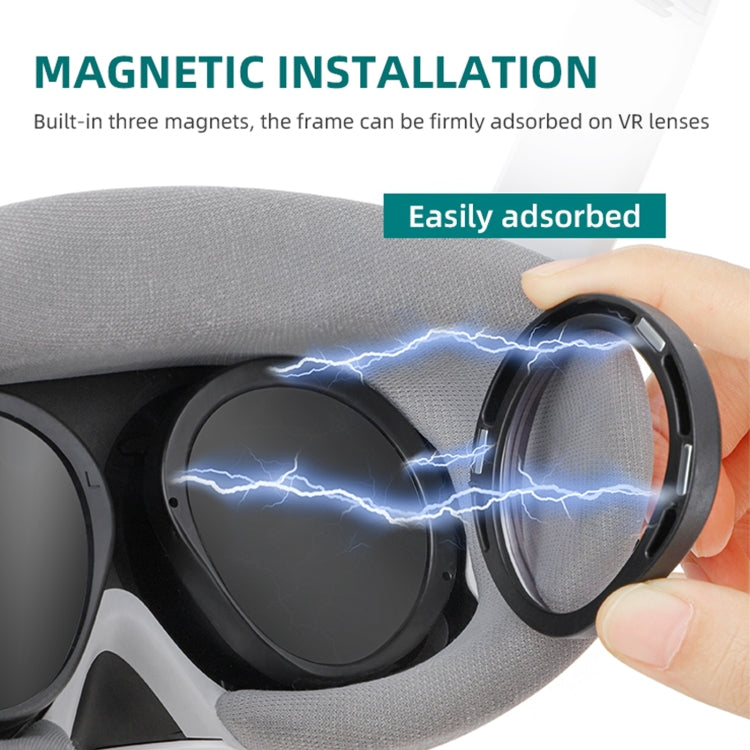 For PICO 4 Hifylux PC-QF25 1pair Magnetic Myopia Glasses Box Non-spherical Resin VR Glasses Accessories(400 Degrees) - VR Accessories by Hifylux | Online Shopping South Africa | PMC TechLife | Buy Now Pay Later Mobicred