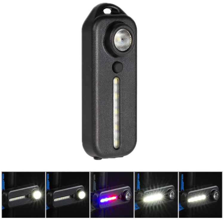 Bicycle Tail Light Type-C Rechargeable Outdoor Warning Light With Pen Clip(W677 Black Iron Box) - Taillights by PMC TechLife | Online Shopping South Africa | PMC TechLife | Buy Now Pay Later Mobicred