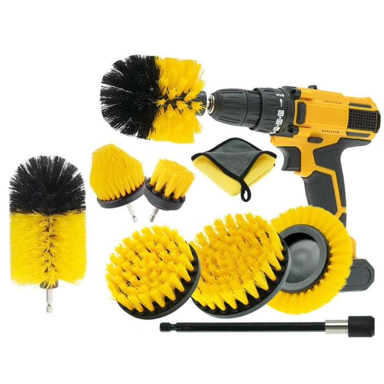 WRS-DS19 9 in 1 Electric Drill Crevice Cleaning Brushes Car Wash Tools Set(9pcs/set) - Car Washer & Accessories by PMC TechLife | Online Shopping South Africa | PMC TechLife | Buy Now Pay Later Mobicred