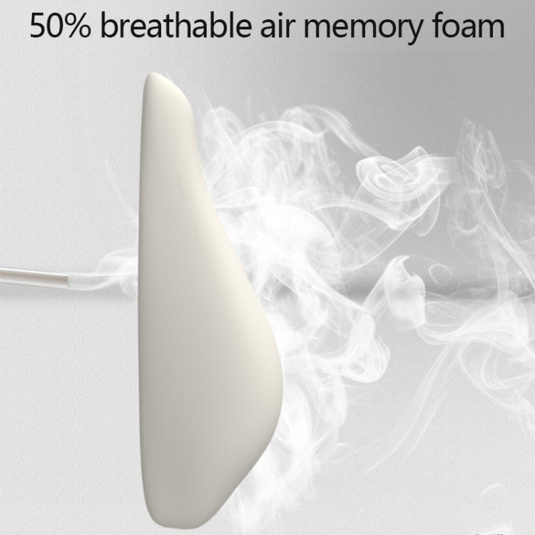 SR-21 Car Lumbar Cushion Headrest Seat Memory Foam Accessories, Style: Ordinary Lumbar Support (Gray) - Seat Accessories by PMC TechLife | Online Shopping South Africa | PMC TechLife