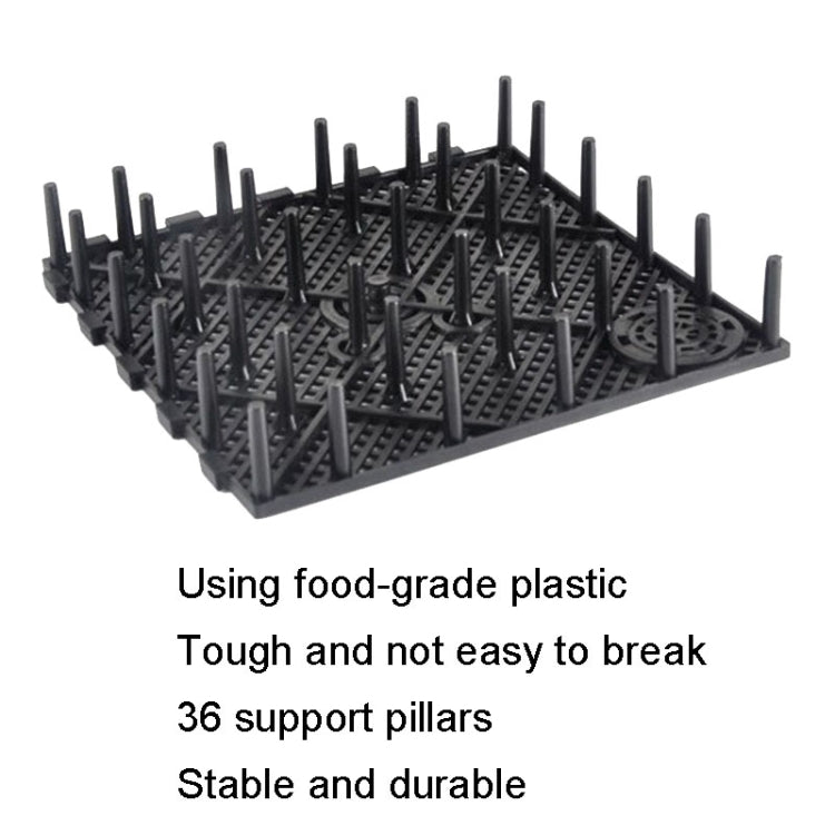 8pcs Fish Tank Bottom Filter Board Sand Mat(Black Tablet) - Filters & Accessories by PMC TechLife | Online Shopping South Africa | PMC TechLife | Buy Now Pay Later Mobicred