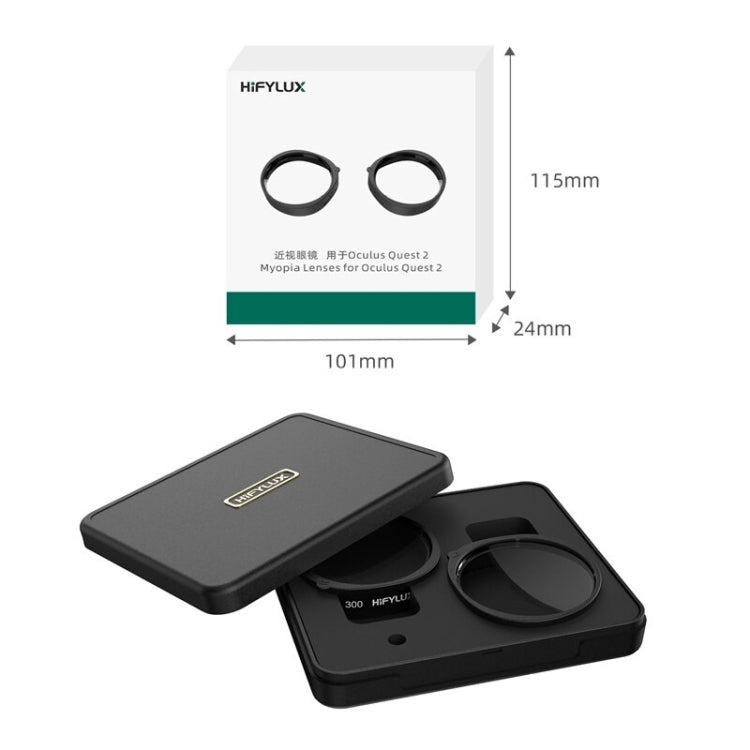 For Oculus Quest 2 Hifylux Q2-QF11 1pair Myopia Lens Frame Aspheric Resin VR Glasses Accessories(600 Degrees) - free shipping - PMC Jewellery - Order now!