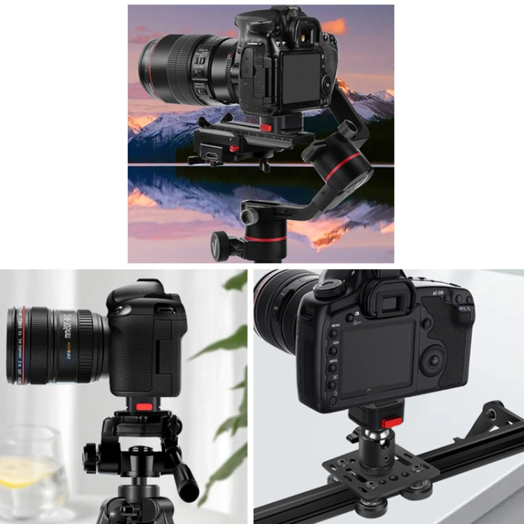 Z049 Quartet Mini Quick Release Plate Clamp for DSLR Camera Camcorder Tripod Monopod - Quick Release Plate by PMC TechLife | Online Shopping South Africa | PMC TechLife | Buy Now Pay Later Mobicred