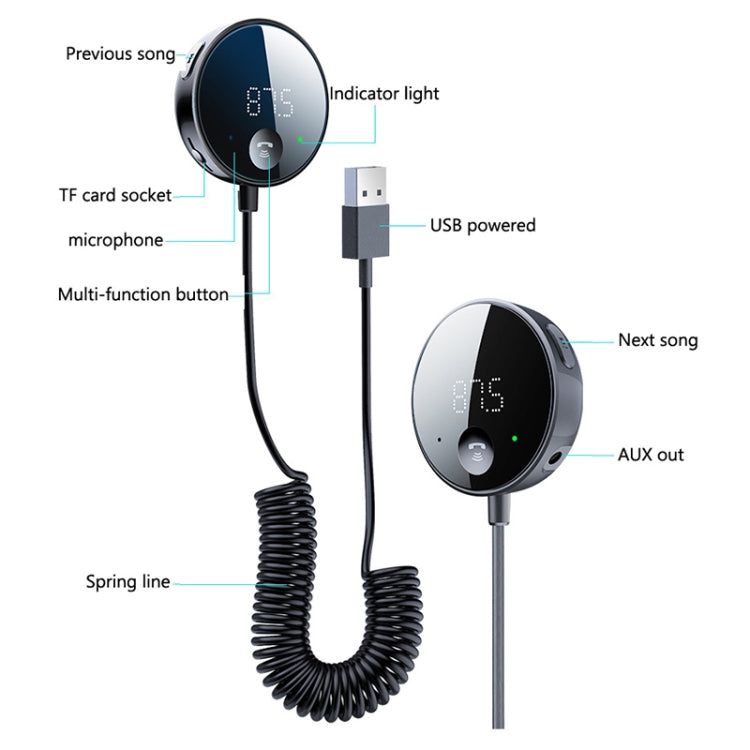 S-23 Car Bluetooth Receiver MP3 Player FM Music Transmitter - Bluetooth Car Kits by PMC TechLife | Online Shopping South Africa | PMC TechLife | Buy Now Pay Later Mobicred