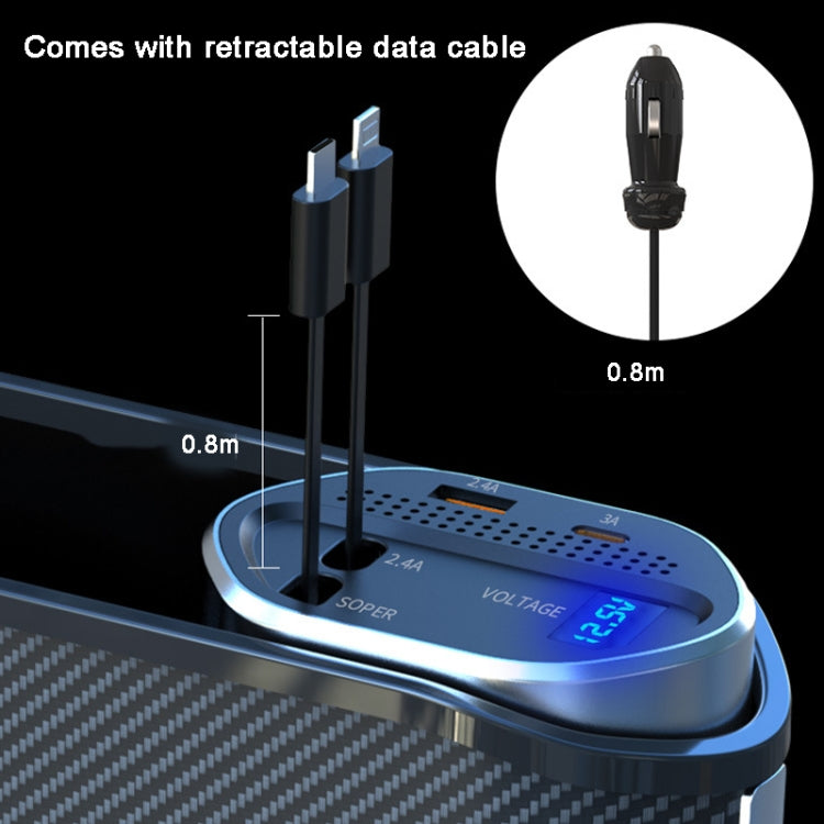 Vehicle Seat Gap Storage Box Organizer Front Seat Console Side Pocket ,Spec: Wireless Charging Upgrade Wire - Stowing Tidying by PMC TechLife | Online Shopping South Africa | PMC TechLife | Buy Now Pay Later Mobicred