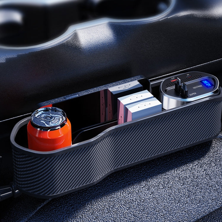 Vehicle Seat Gap Storage Box Organizer Front Seat Console Side Pocket ,Spec: No Wireless Charging Upgrade Wire - Stowing Tidying by PMC TechLife | Online Shopping South Africa | PMC TechLife | Buy Now Pay Later Mobicred