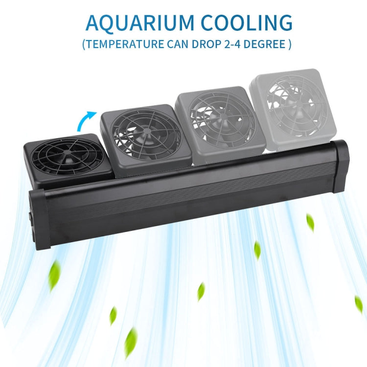 Fish Tank Cooling Fan Cooling Silent Aquarium Fan, Specification: 4 Head EU Plug - Fish Tanks & Accessories by PMC TechLife | Online Shopping South Africa | PMC TechLife