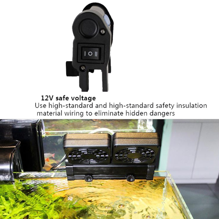 Fish Tank Cooling Fan Cooling Silent Aquarium Fan, Specification: 4 Head EU Plug - Fish Tanks & Accessories by PMC TechLife | Online Shopping South Africa | PMC TechLife