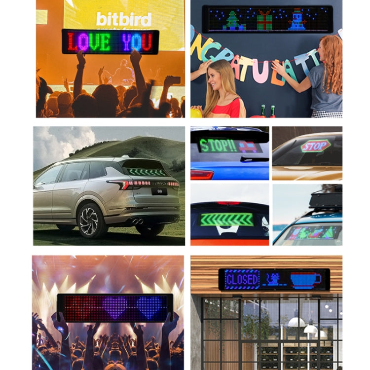 532x90mm Vehicle Rear Window Color Flexible LED Electronic Screen - Car Monitor by PMC TechLife | Online Shopping South Africa | PMC TechLife | Buy Now Pay Later Mobicred