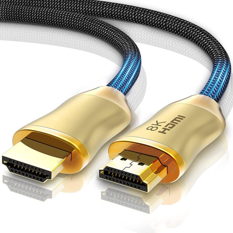 CO-HD801 3m HDMI 2.1 Version 8K 60Hz For PS4 Cable Projector Notebook Set-Top Box Cable(Gold) - Cable by PMC TechLife | Online Shopping South Africa | PMC TechLife | Buy Now Pay Later Mobicred