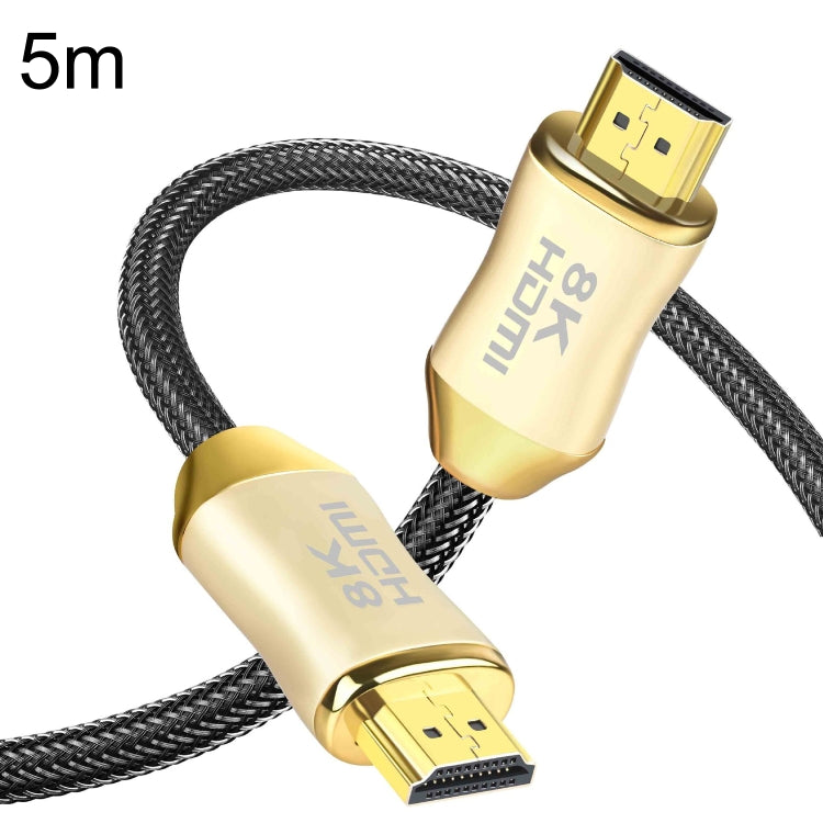 CO-HD801 5m HDMI 2.1 Version 8K 60Hz For PS4 Cable Projector Notebook Set-Top Box Cable(Gold) - Cable by PMC TechLife | Online Shopping South Africa | PMC TechLife | Buy Now Pay Later Mobicred