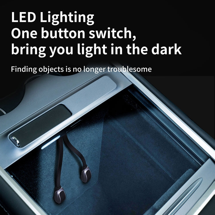 For Tesla Model 3/Y Car T09 Center Console 27W 3-in-1 USB Hub Docking Station(Gray Black) - DIY Modified Charger by PMC TechLife | Online Shopping South Africa | PMC TechLife | Buy Now Pay Later Mobicred