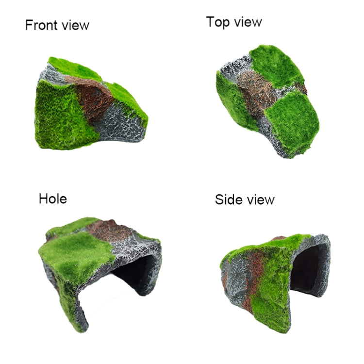 ZR647 Flocked Caple Box Turtle Hiding Nest Moss Cave Turtle Cave Sunbed - Reptile Supplies by PMC TechLife | Online Shopping South Africa | PMC TechLife