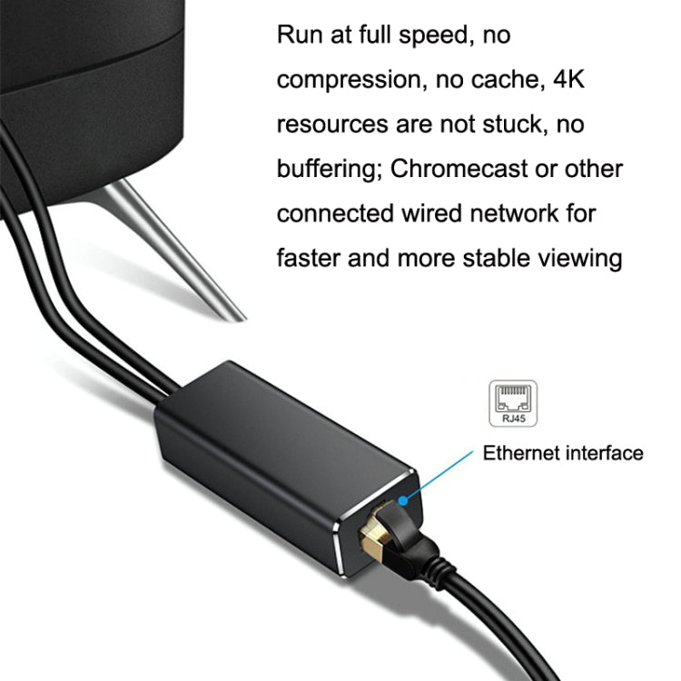 RJ45 Micro USB to 100M Ethernet Adapter Steady Watch Video - Adapter by PMC TechLife | Online Shopping South Africa | PMC TechLife | Buy Now Pay Later Mobicred