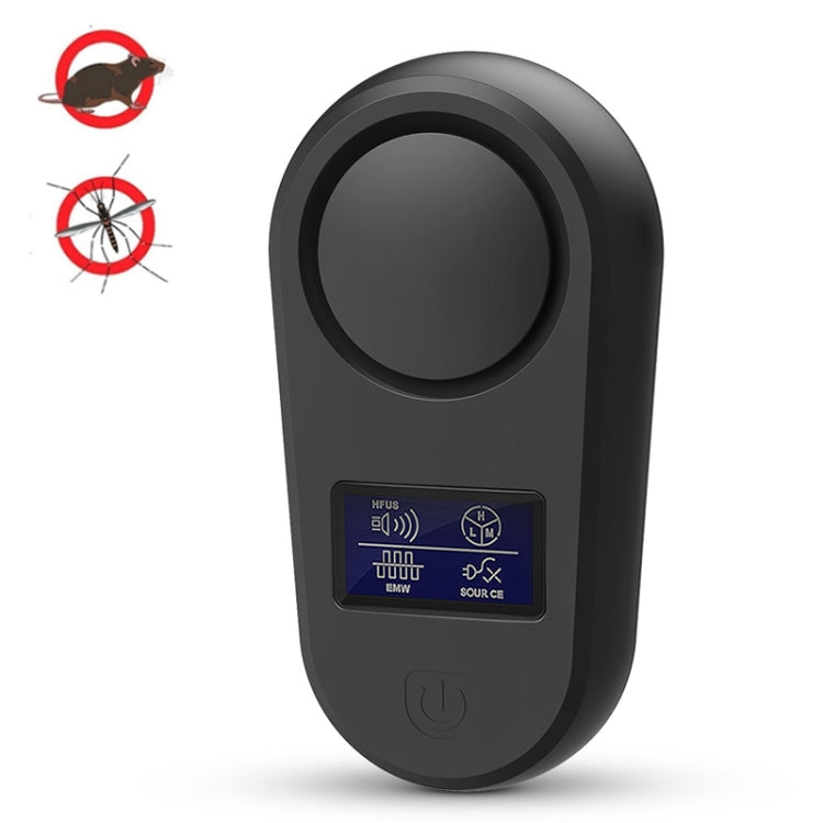 High Power Display Ultrasonic Mouse Repellent Mosquito Repellent Home Intelligent Insect Repellent EU Plug(Black) - free shipping - PMC TechLife - Order now!