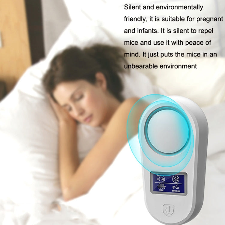 High Power Display Ultrasonic Mouse Repellent Mosquito Repellent Home Intelligent Insect Repellent UK Plug(White) - Repellents by PMC TechLife | Online Shopping South Africa | PMC TechLife | Buy Now Pay Later Mobicred
