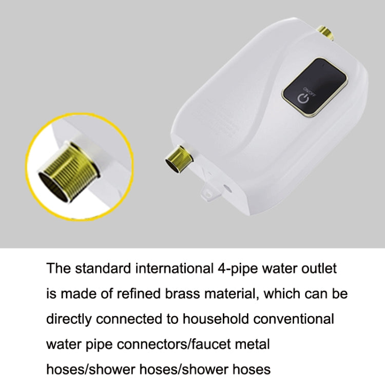 Instant Water Heater Mini Kitchen Quick Heater Household Hand Washing Water Heater US Plug(White) - free shipping - PMC TechLife - Order now!