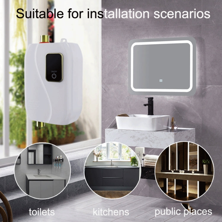 Instant Water Heater Mini Kitchen Quick Heater Household Hand Washing Water Heater US Plug(Black) - free shipping - PMC TechLife - Order now!