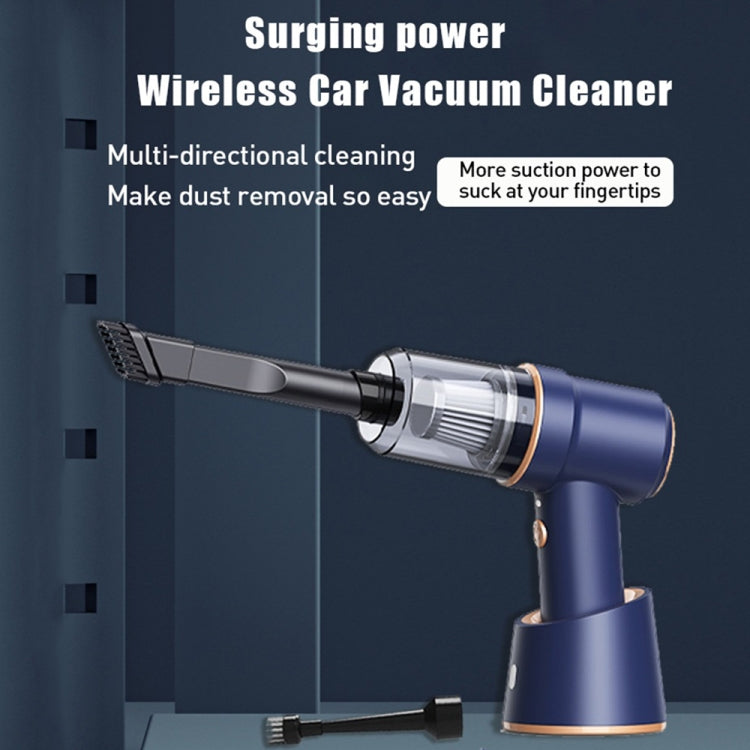 Small Wireless Charging Car Vacuum Cleaner Handheld High Power Vacuum Cleaner, Sort by color: 117C-Blue - Vacuum Cleaner by PMC TechLife | Online Shopping South Africa | PMC TechLife | Buy Now Pay Later Mobicred